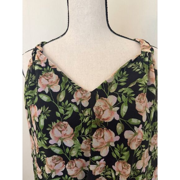INC Floral Mesh Sleeveless Shirt in size Larg - Picture 1 of 4